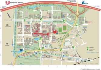 Lageplan Uni Bremen